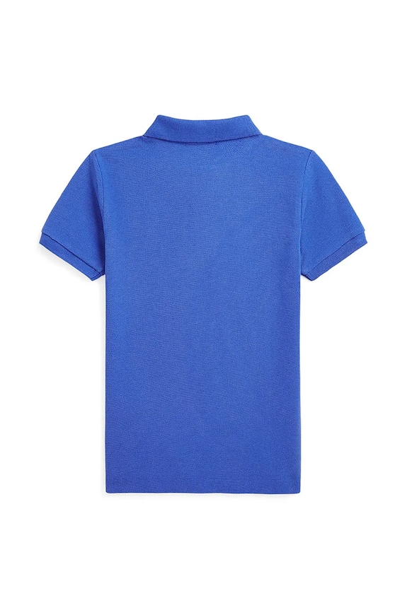 Detská bavlnená polokošeľa Polo Ralph Lauren 322952585002 modrá SS25