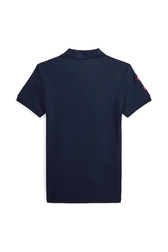 Dětská bavlněná polokošile Polo Ralph Lauren 323708861113 námořnická modř AW25