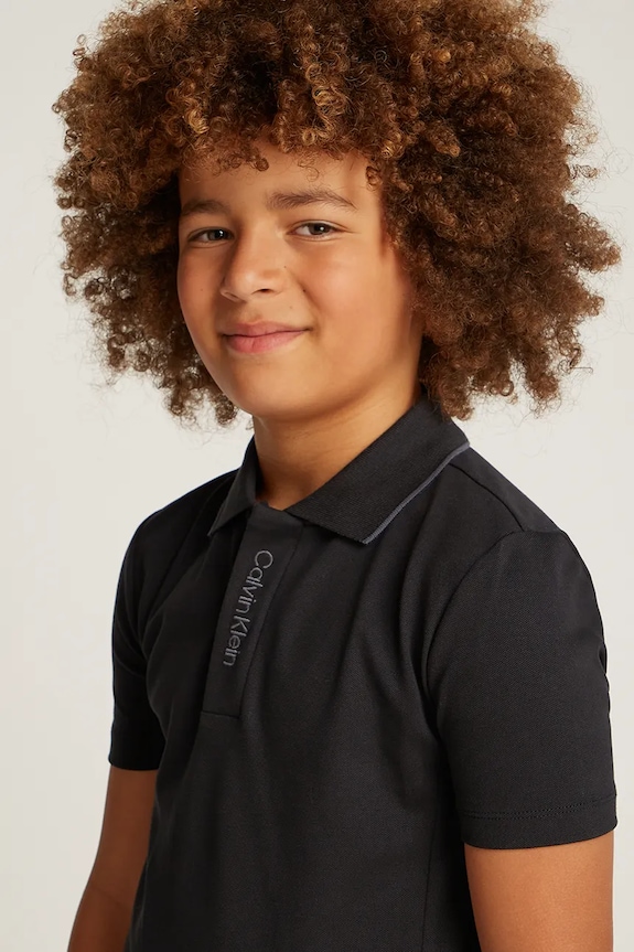 Calvin Klein Jeans polo bambino 0 IB0IB02370.PPYA nero