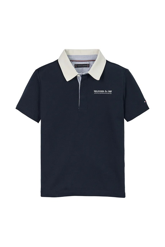 Tommy Hilfiger polo dziecięce KB0KB09332.128.176.PPYA czarny SS25