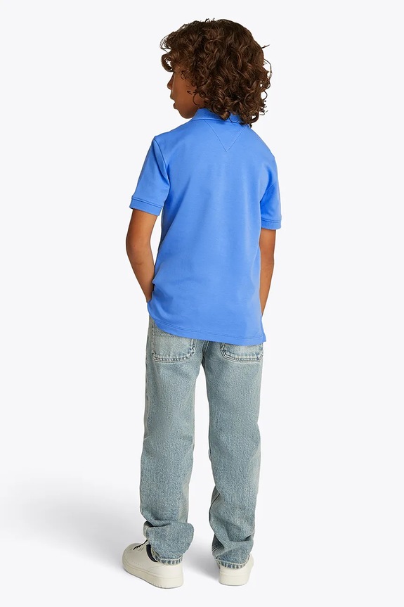 Tommy Hilfiger polo in lana bambino/a blu KB0KB09333.128.176.PPYA