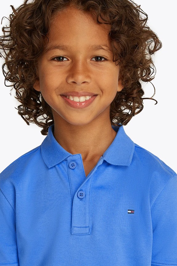 Tommy Hilfiger polo in lana bambino/a KB0KB09333.128.176.PPYA blu