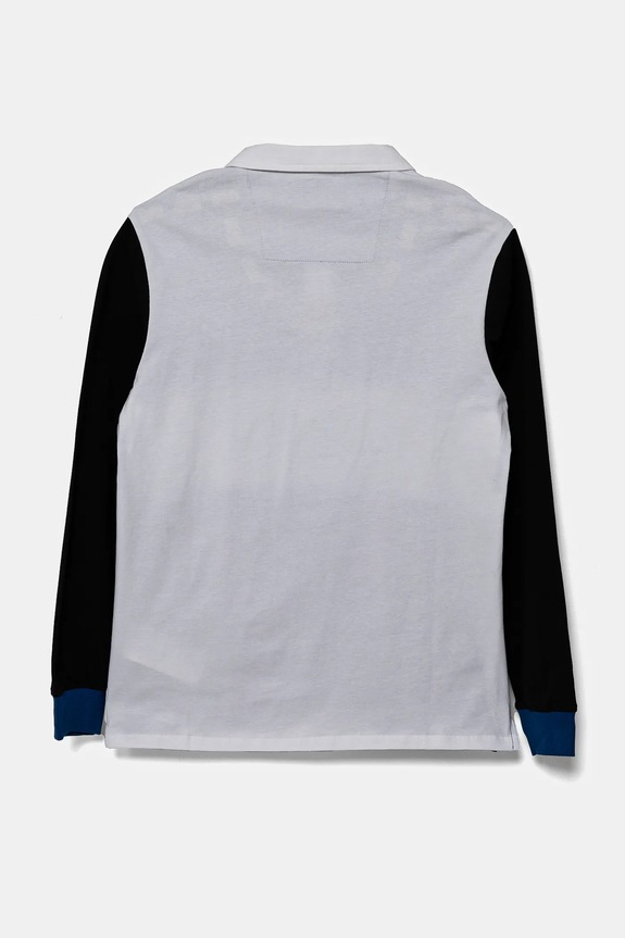 Guess longsleeve bawełniany dziecięcy L5RP00.KCNQ4.PPYA niebieski SS25