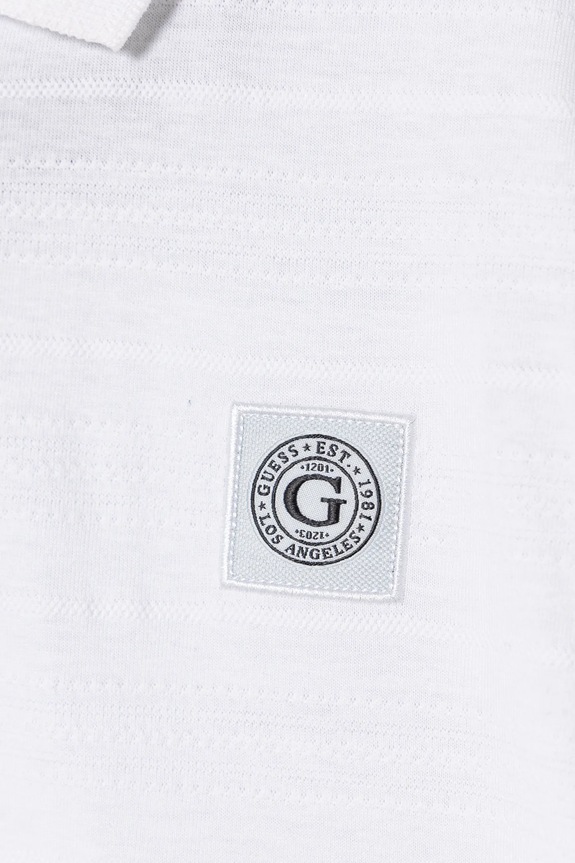 Guess polo bawełniane dziecięce biały L5RP02.KCM20.PPYA