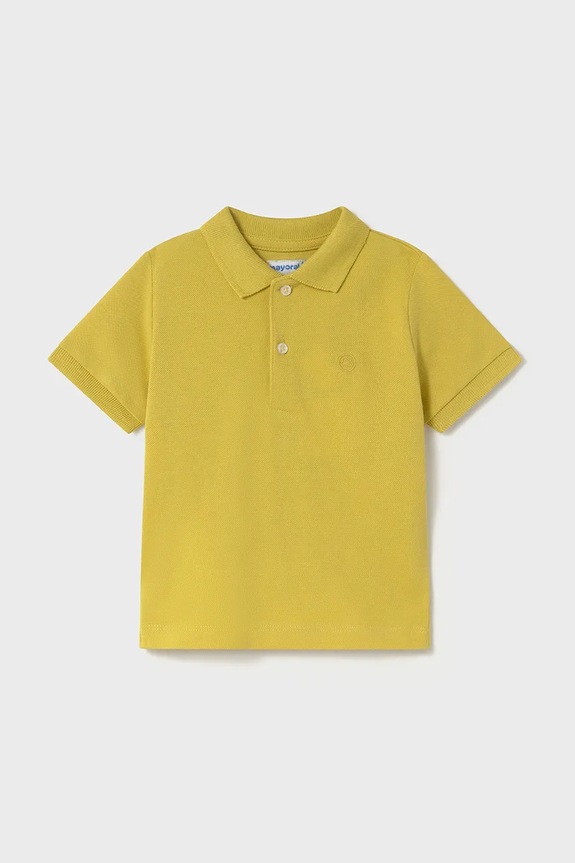 Mayoral polo bawełniane dziecięce bawełna żółty 102.3F.Baby.PPYA