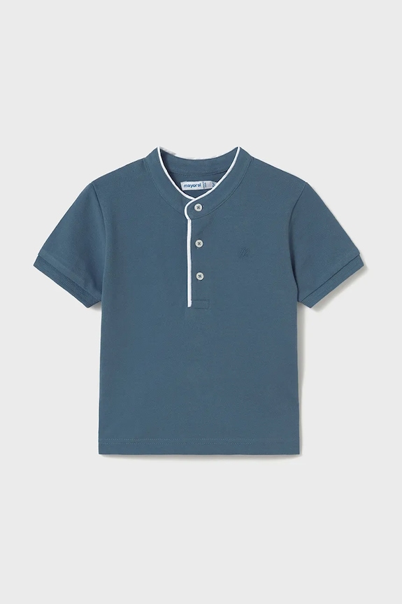 Mayoral polo bambino tessuto elasticizzato blu 1107.3B.Baby.PPYA
