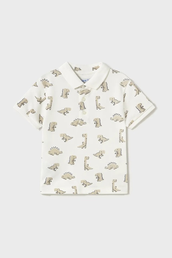 Mayoral tricou polo copii cu modele bej 1109.3F.Baby.PPYA