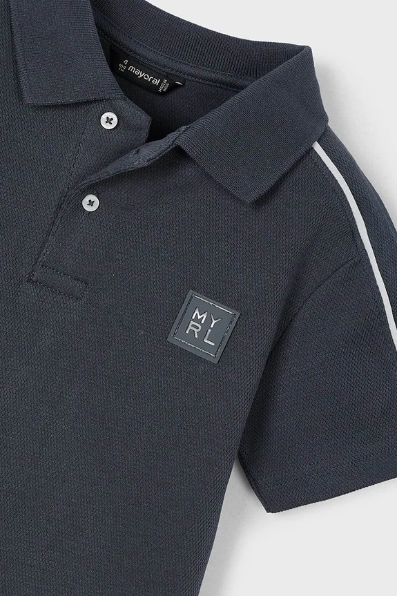 Chłopiec Mayoral polo bawełniane dziecięce 3108.5F.Mini.PPYA czarny