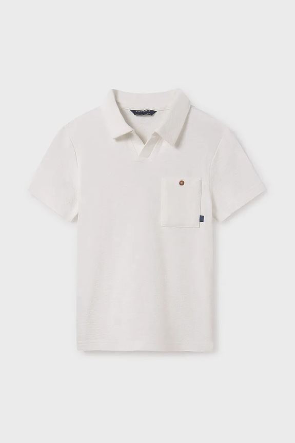 Mayoral polo bambino 6152.7D.Junior.PPYA bianco SS25