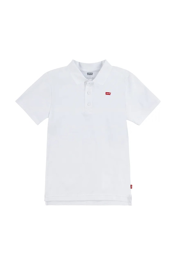 Levi's polo bawełniane dziecięce BACK NECK TAPE POLO 9EA893 biały AA00