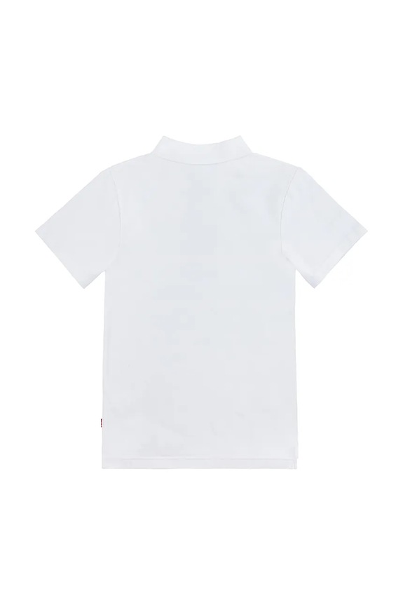 Chłopiec Levi's polo bawełniane dziecięce BACK NECK TAPE POLO 9EA893 biały