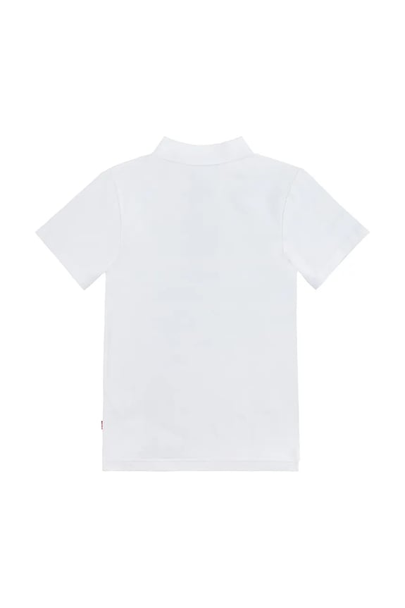 Chłopiec Levi's polo bawełniane dziecięce BACK NECK TAPE POLO 9EA893 biały