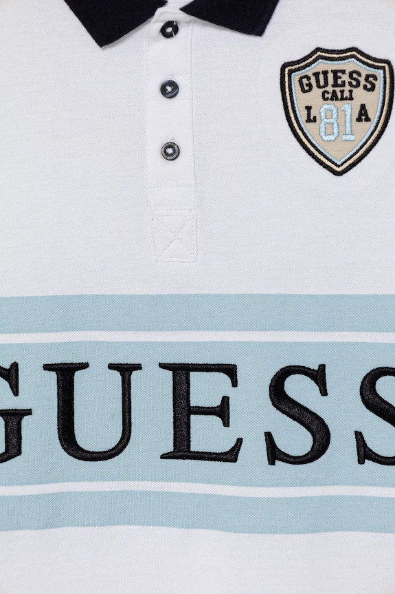 Dječaci Pamučna polo majica Guess L5GP00.KADZ4.PPYA bijela