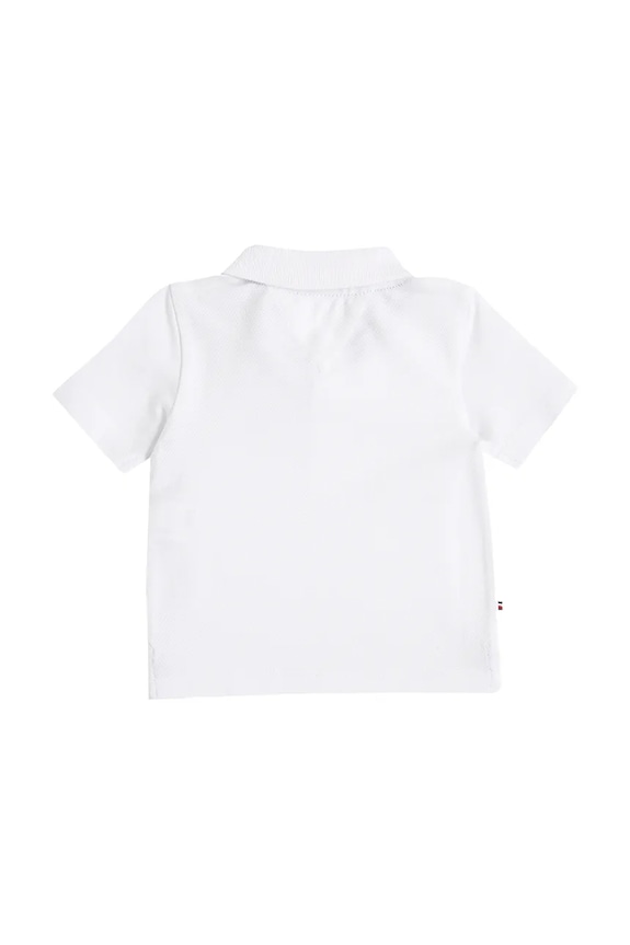 Otroška polo Tommy Hilfiger KN0KN02030.PPYA bela SS25
