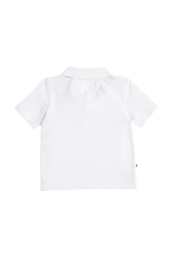 Otroška polo Tommy Hilfiger KN0KN02030.PPYA bela SS25
