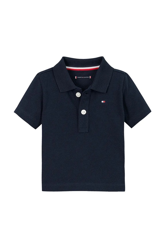 Tommy Hilfiger gyerek póló elasztánnal sötétkék KN0KN02030.PPYA