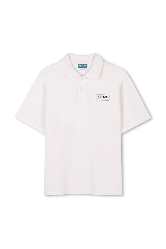 Kenzo Kids tricou polo copii uni alb K61105.162