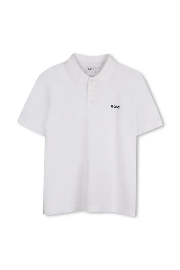 BOSS polo in lana bambino/a con colletto bianco J52014.114.150
