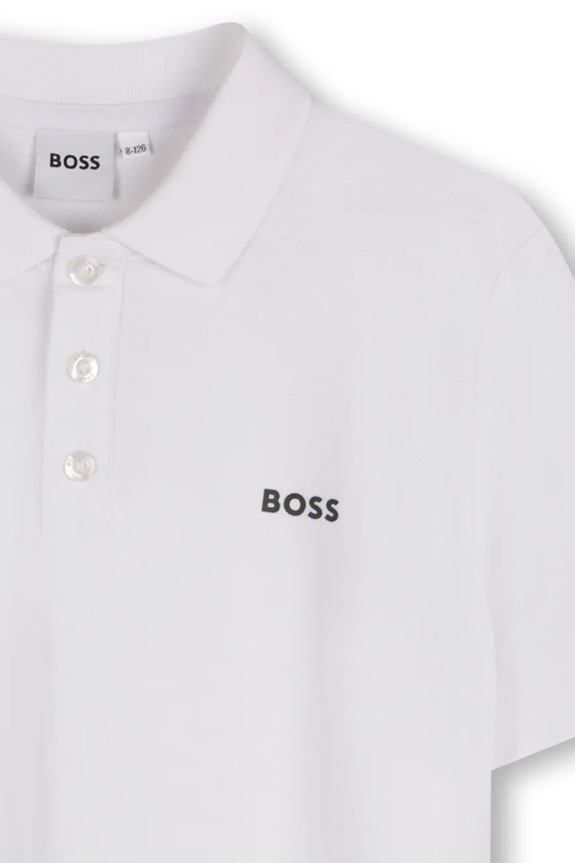 BIMBO BOSS polo in lana bambino/a J52014.114.150 bianco