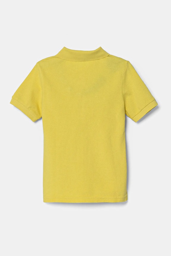 United Colors of Benetton tricouri polo din bumbac pentru copii 3089G3008.P.Season.PPYA verde SS25