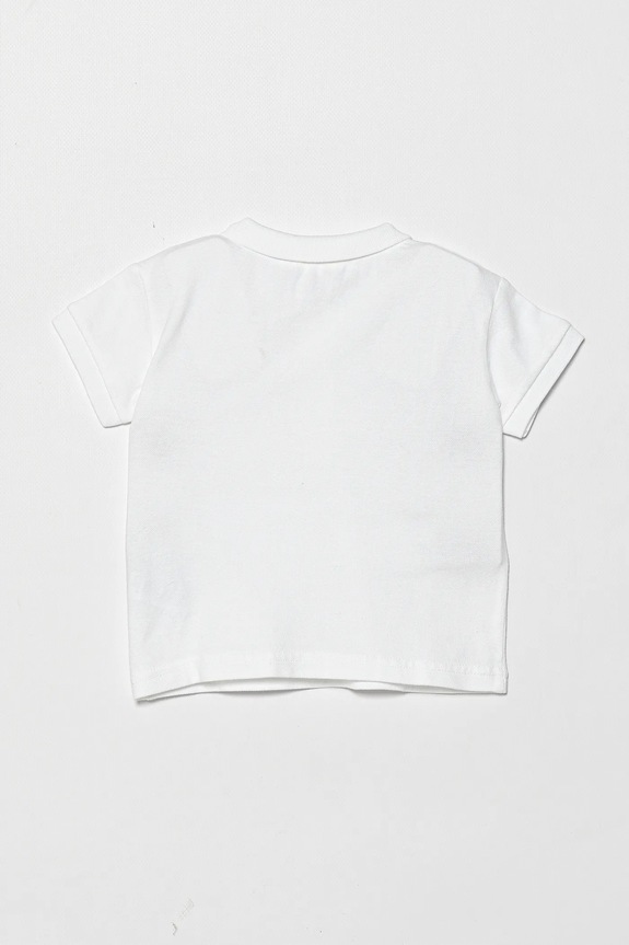 Detské pólo United Colors of Benetton 3WG9A3007.W.Seasonal biela SS25