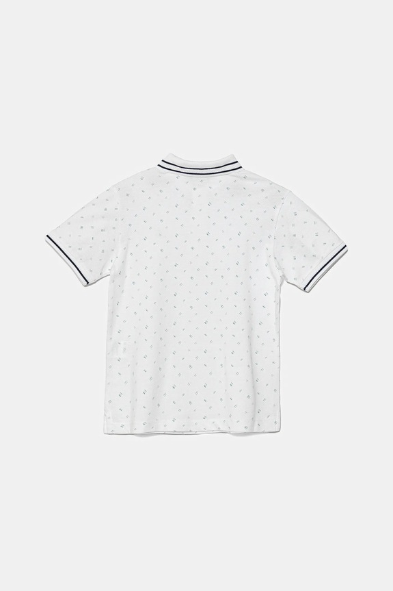 Detská bavlnená polokošeľa United Colors of Benetton 3H35C301V.G.Seasonal biela SS25
