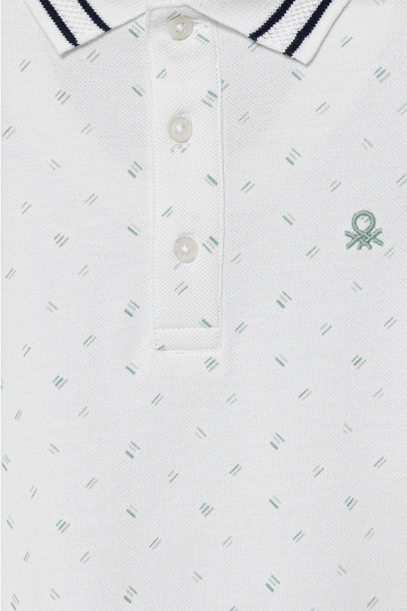 Chlapec Detská bavlnená polokošeľa United Colors of Benetton 3H35C301V.G.Seasonal biela
