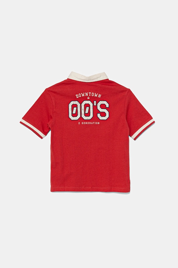 United Colors of Benetton polo in lana bambino/a 3BL0G300W.P.Seasonal rosso SS25