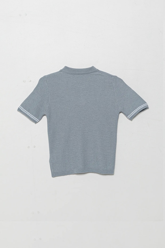United Colors of Benetton polo din amestec de in pentru copii 104NH3001.P.Seasonal albastru SS25