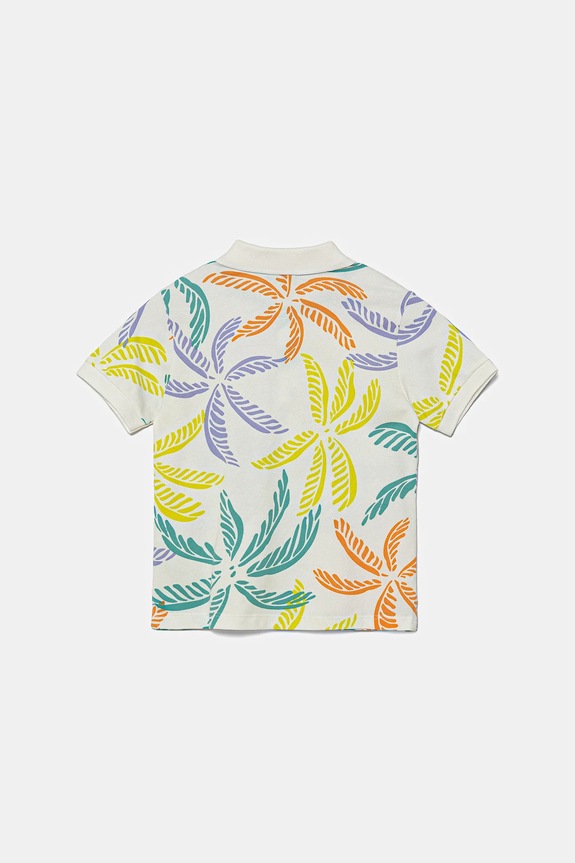 Detská bavlnená polokošeľa United Colors of Benetton 36Y4G300Y.P.Seasonal biela SS25