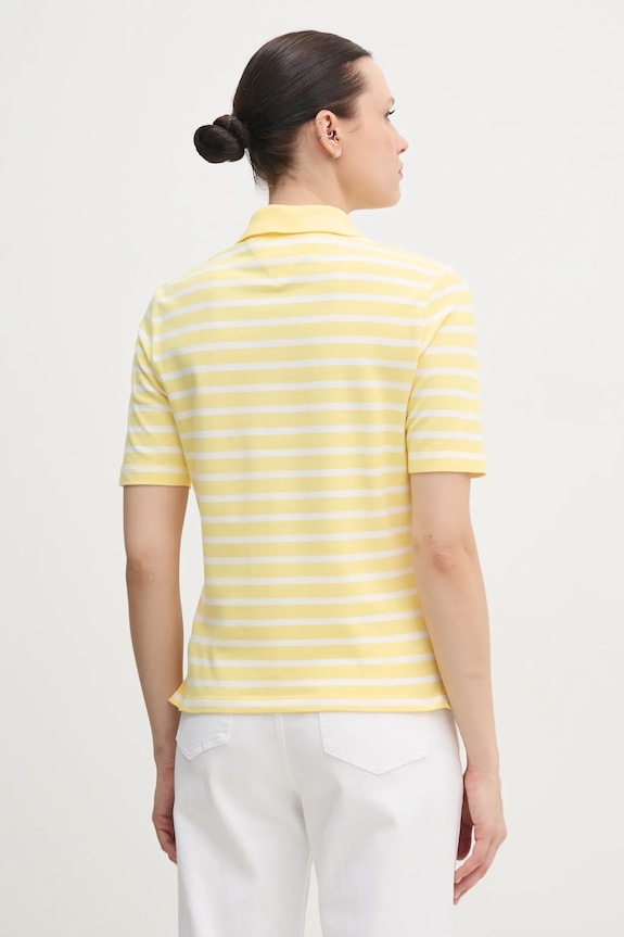 Îmbrăcăminte Tommy Hilfiger polo de damă cu bumbac WW0WW43224 galben