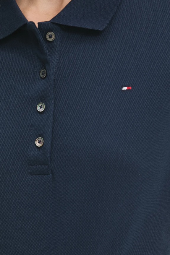 Tommy Hilfiger polo damskie z bawełną WW0WW43224 granatowy