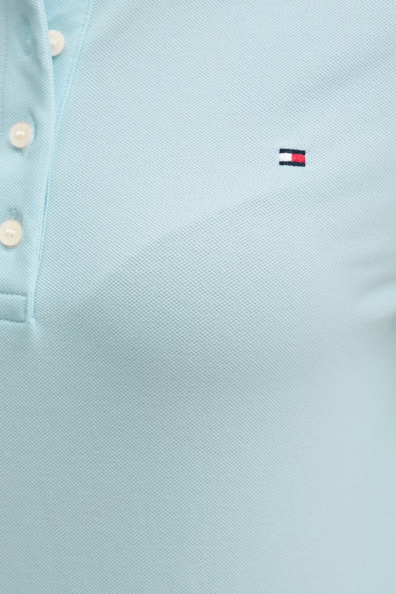 Tommy Hilfiger polo tričko dámske s bavlnou WW0WW43225 modrá