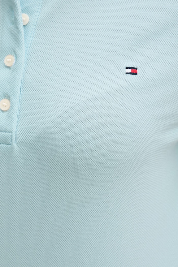 Tommy Hilfiger polo tričko dámske s bavlnou WW0WW43225 modrá