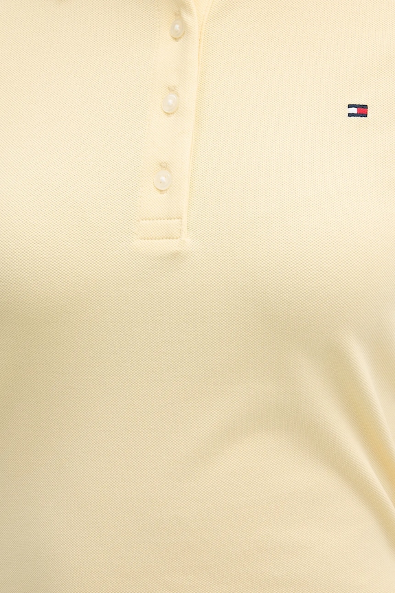 Tommy Hilfiger polo tričko dámske s bavlnou WW0WW43225 žltá