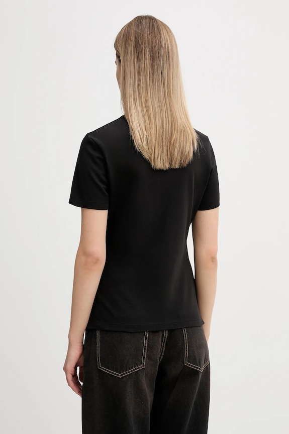 Oblečenie Tommy Hilfiger polo tričko dámske s bavlnou WW0WW43225 čierna