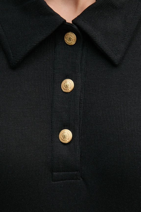 Tommy Hilfiger poló WW0WW44446 fekete