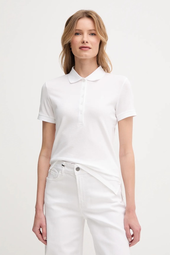 United Colors of Benetton polo semplice bianco 3TQJD300W