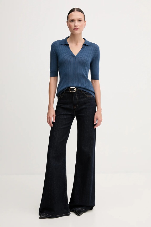 Πόλο United Colors of Benetton 123VD3018 μπλε SS25