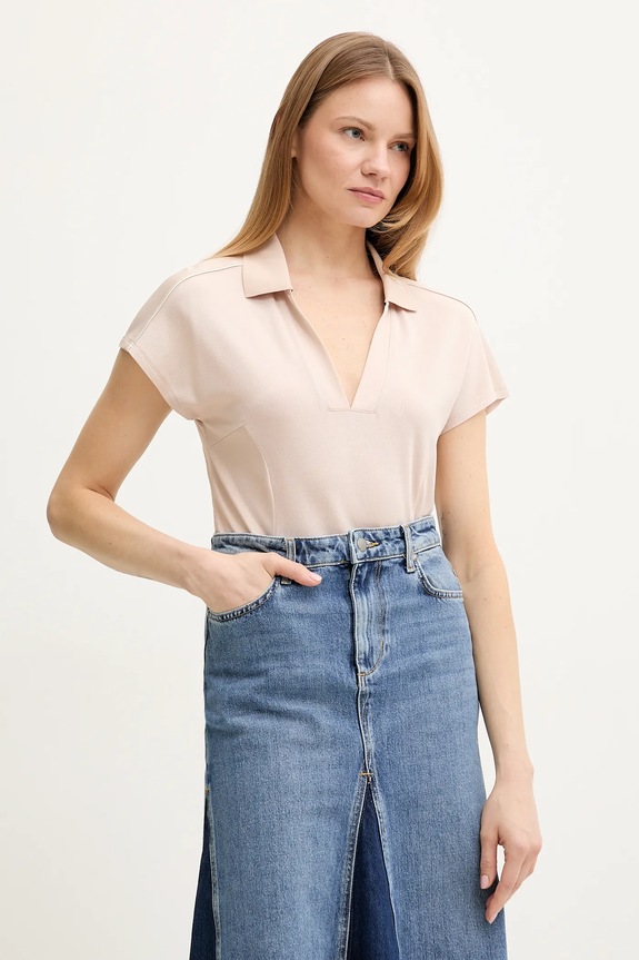 Πόλο Liu Jo με ελαστάν μπεζ TA5183.J4883