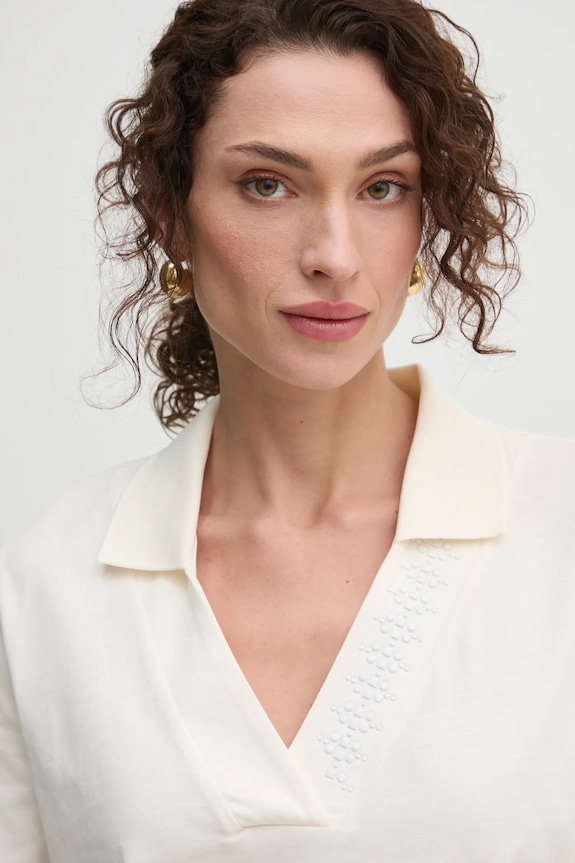 Tričko Liu Jo béžová TA5187.J6308