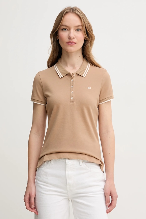 Tommy Hilfiger poló gombolós bézs WW0WW44517