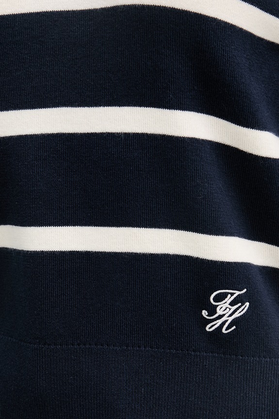 Tommy Hilfiger polo swetrowe damskie bawełniane WW0WW45400 granatowy