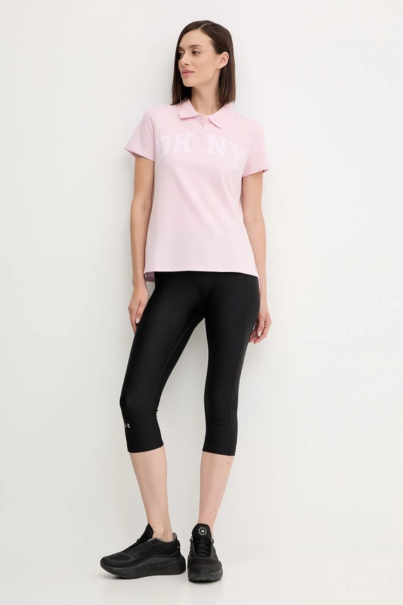 Dkny polo DP5T1213 różowy SS25