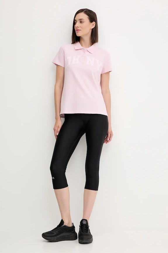 Dkny polo DP5T1213 różowy SS25
