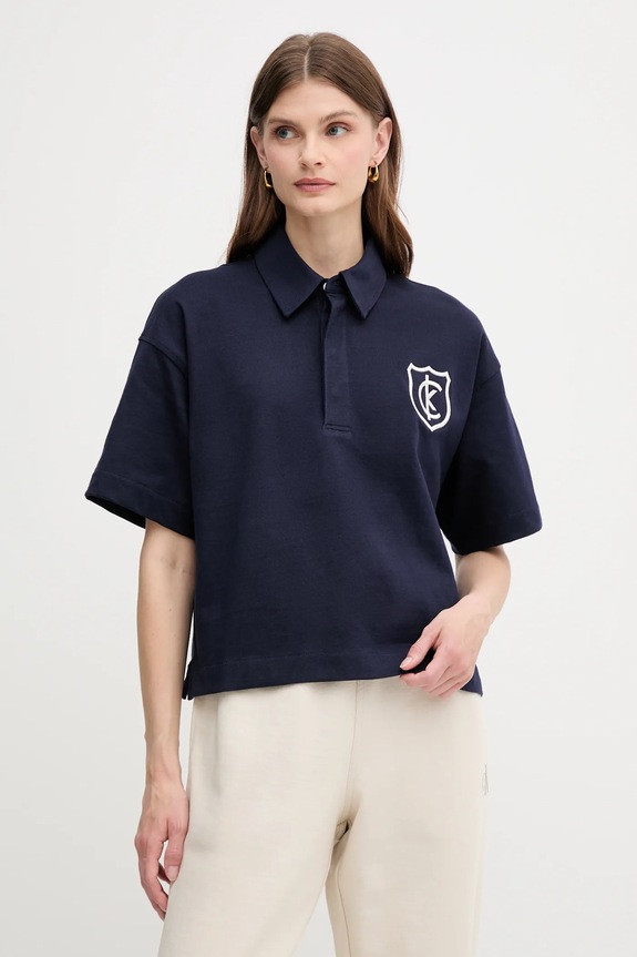 Calvin Klein Jeans polo de bumbac imprimeu bleumarin LV047B209G