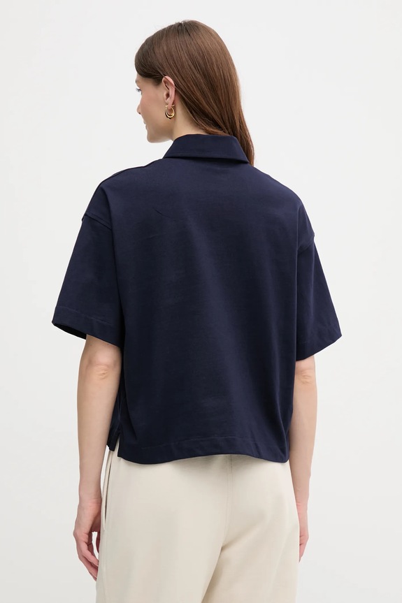 Îmbrăcăminte Calvin Klein Jeans polo de bumbac LV047B209G bleumarin