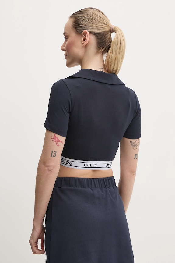 Oblečení Polo tričko Guess ALINE V5GP07.KCSA2 námořnická modř