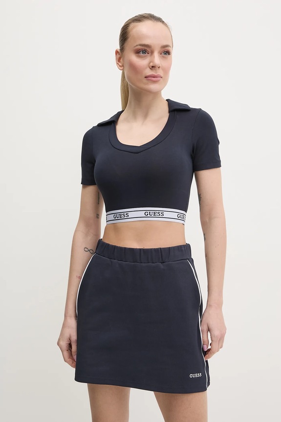 Polo tričko Guess ALINE námořnická modř V5GP07.KCSA2