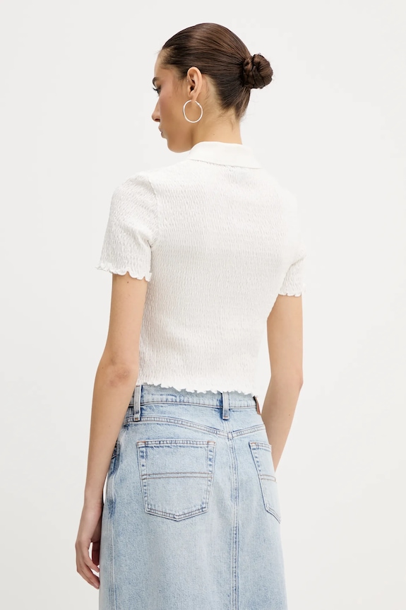 Ruházat Tommy Jeans poló DW0DW20296 fehér
